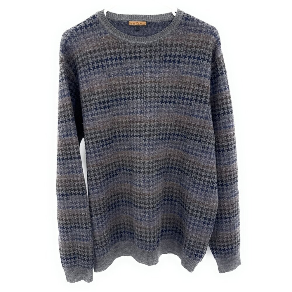 Vintage Lenor Romano‎ Extra Fine Merino Wool Sweater Mens L Crewneck Long Sleeve